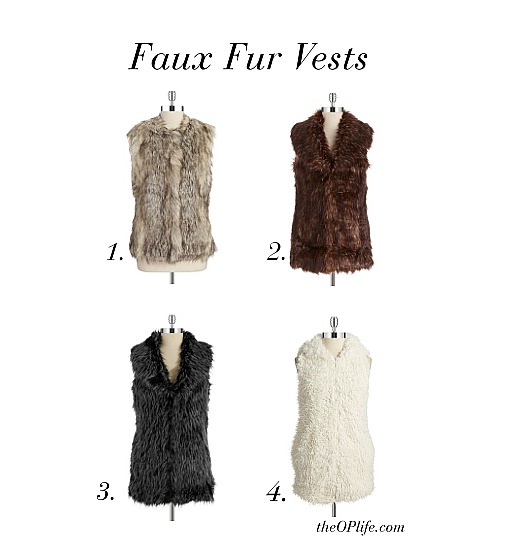 Faux Fur Vests The OP Life