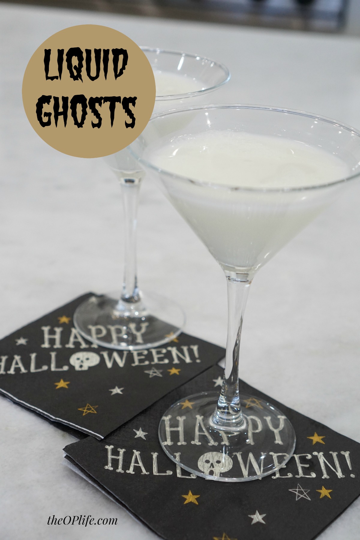 Liquid Ghosts  Halloween Cocktail TheOPLife