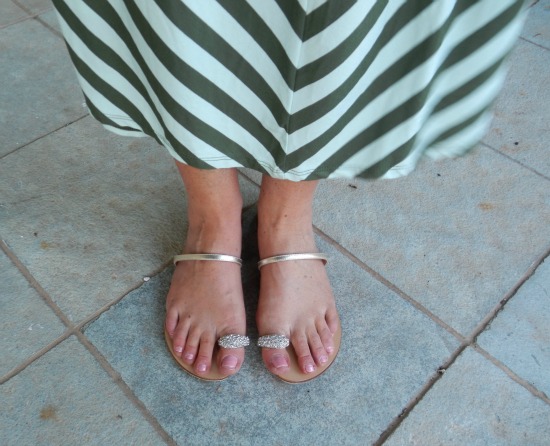 Target striped maxi shoes