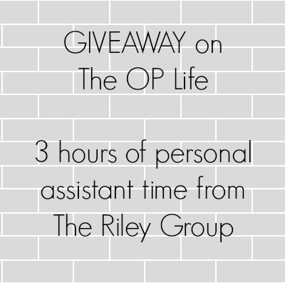 3 Hours of TIme Giveaway on The OP Life