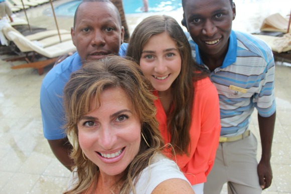 Selfie with Honestly Margo, Robert, James at The Ritz Carlton Grand Cayman
