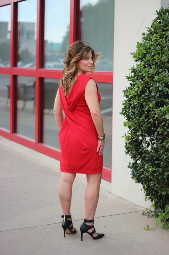 Red Dress Dolce Vita Shoes Shira Melody Necklace 2 The OP Life
