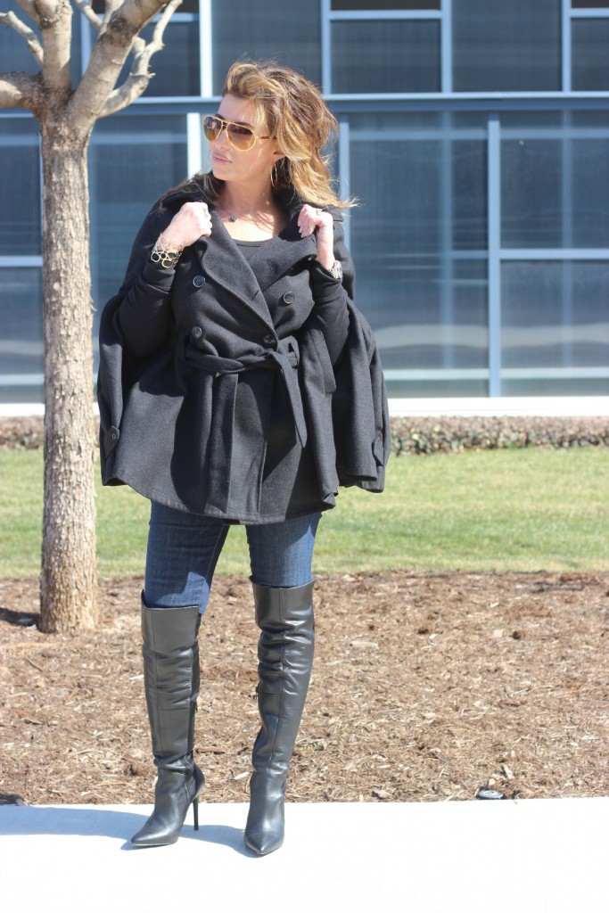 Over the knee boots with cape The OP Life 2