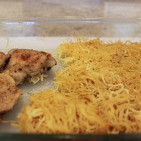 Baked Chicken and Angel Hair