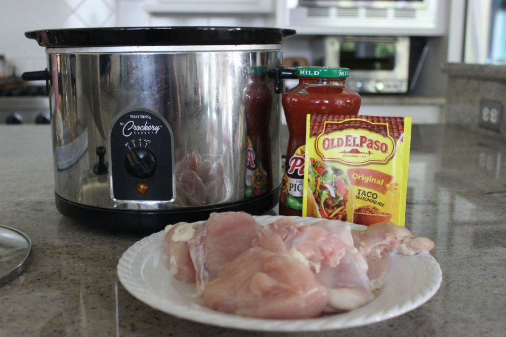 Easy Crockpot Chicken Tacos:  Taco Tuesday The OP Life