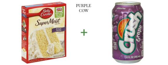 2 ingredient cake The OP Life Purple Cow